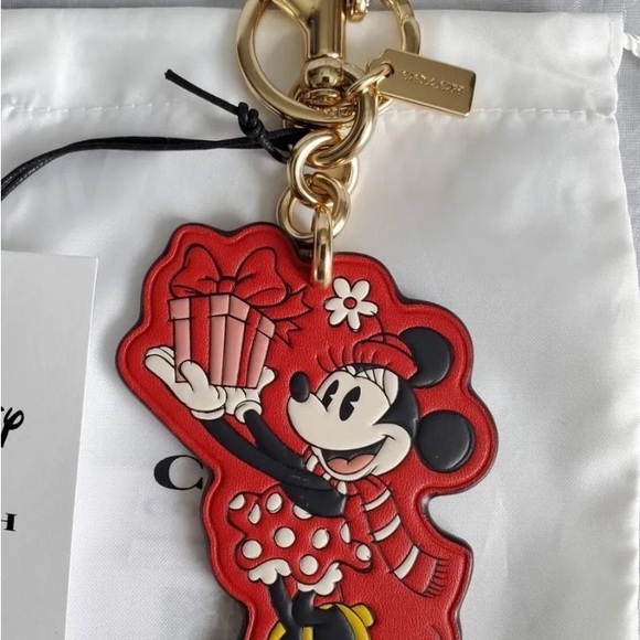 COACH X DISNEY Original Limited Edition Minnie Mouse Bag Charm Keychain - Picture 13 of 16